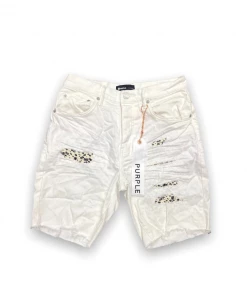 Purple Brand (white Cheetah Repair Short)