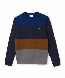 Lacoste (men’s Colourblock Fleech Crewneck Sweater) New Arrivals