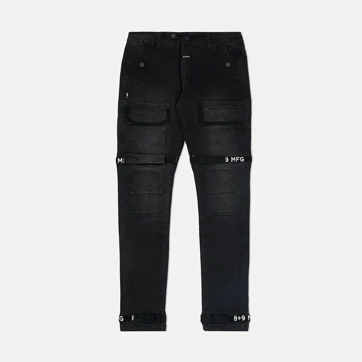 Eight & Nine (black /black Trapped Slim Utility Wash Jean) 3 Eight & Nine (black /black Trapped Slim Utility Wash Jean)