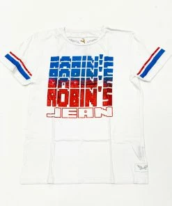 Robin Jeans (white Crewneck T-shirt)