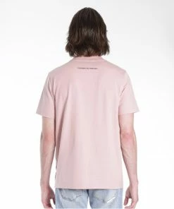 Hvman (dusty Pink Triangle Logo T-shirt)