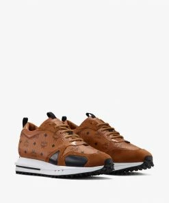 MCM (Women's Mach Brown 76 Sneakers In Visetos)