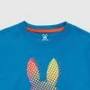 Psycho Bunny (mens Seaport Blue Hindes Graphic T-shirt) New Arrivals