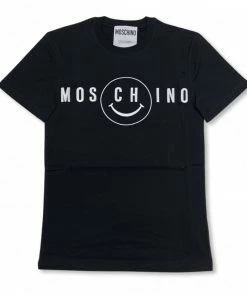 Moschino (black Smiley Organic Cotton T-shirt)