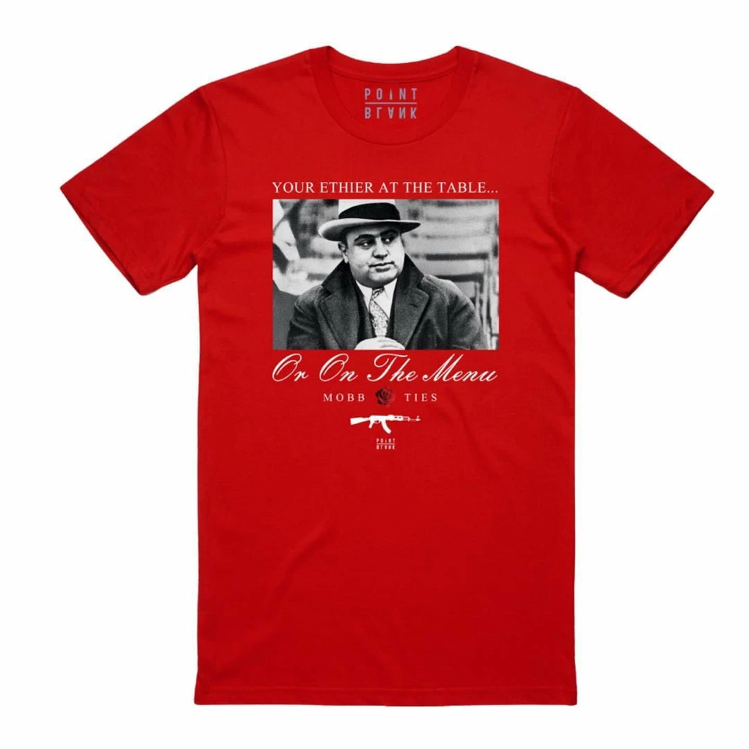 New Arrivals Point Blank (red “table Manners T-shirt) 3 New Arrivals Point Blank (red “table Manners T-shirt)