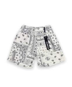 Purple Brand (ecru Paisley Swim Short)