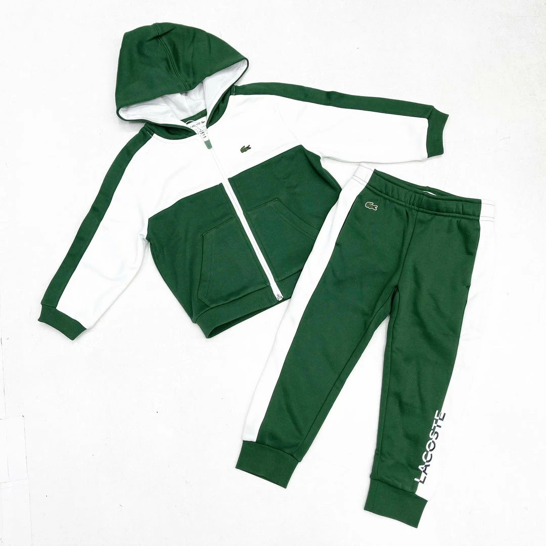 New Arrivals Lacoste (kids Green/white Jogging Set) 3 New Arrivals Lacoste (kids Green/white Jogging Set)