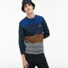 Lacoste (men’s Colourblock Fleech Crewneck Sweater) New Arrivals