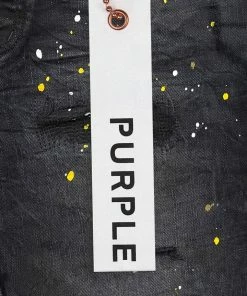 Purple Brand (vintage Black Wash Paint Jean) New Arrivals
