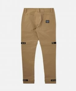 Eight & Nine (tan Strapped Up Utility Rip Pants) New Arrivals
