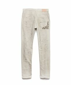 New Arrivals Purple Brand (bandana Patch Print White Jean)