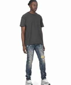 New Arrivals Purple Brand (blue Multicolor Repair Stitch Jean)