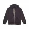 Purple Brand (black French Terry Stencil Logo Zip Hoodie)