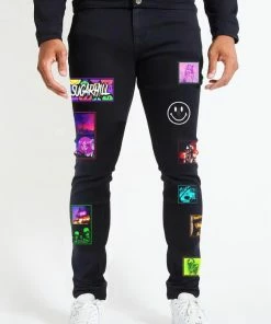 Sugarhill Sugar Hill (black Colorblock Patch Jean) New Arrivals