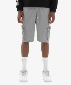 Life Code (Grey Nylon Shorts Cargo Pocket) New Arrivals