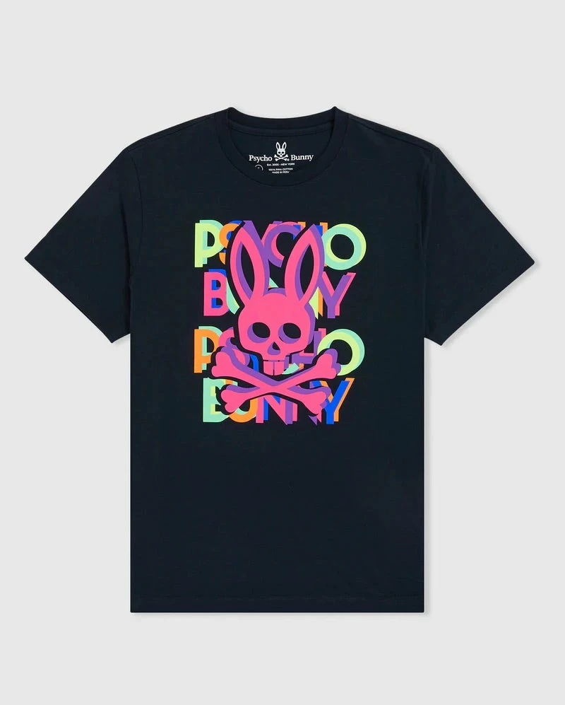 Psycho Bunny ( Navy Hudson Multicolor T-shirt) 3 Psycho Bunny ( Navy Hudson Multicolor T-shirt)