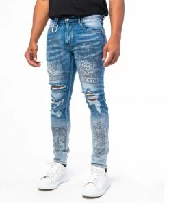 Gala (blue “prophetic Printed Jean) New Arrivals