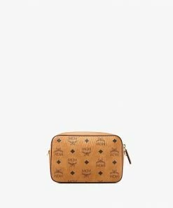 New Arrivals MCM (cognac Camera Bag In Visetos Original Crossbody Bag)