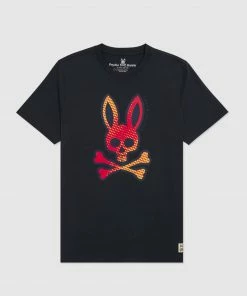 New Arrivals Psycho Bunny (men’s Navy Denton Graphic T-shirt)