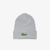 Lacoste (gray Beanie Blend Knit)