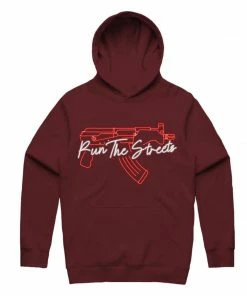 New Arrivals Point Blank (burgundy “ Draco Neon Hoodie)