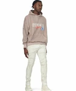 Purple Brand (cream High Power Sand Hoodie)
