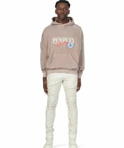 Purple Brand (cream High Power Sand Hoodie)