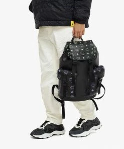 Mcm (Brandenburg Backpack In Color Splash Logo Leather) New Arrivals