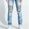 Crysp Denim (blue Biker Wash Jean -110)