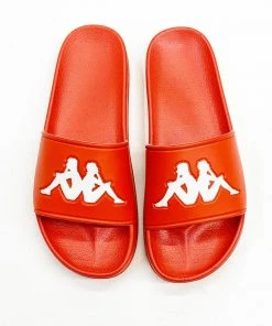 Kappa (Mens Red/orangish Slides)