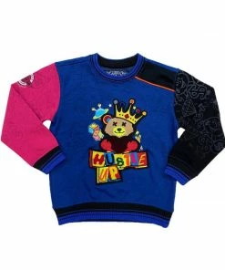 New Arrivals Elite Denim (kids Royal Blue/black “hustle Up Sweater)