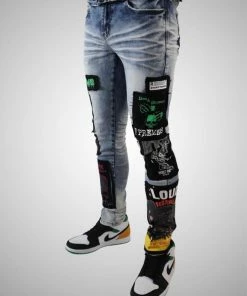 New Arrivals Preme Denim(blue/multi Denim Wash Jean)