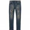 Purple Brand (blue Mid Indigo Camo Repair Jean)