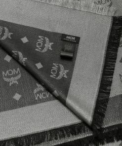 New Arrivals MCM (Grey/Lack Monogram Lurex Scarf)