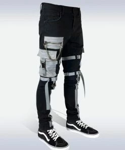 Preme Denim (black/Grey Cargo Zip Jean) New Arrivals