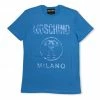 New Arrivals Moschino (blue Double Question Mark Jersey T-shirt)