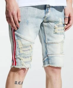 New Arrivals Crysp Denim (light Blue/red Stripe Montana Short)