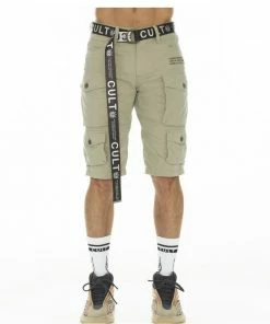 Vip Clothing Stores Cult Of Individuality (basil Cargo Short Ridged White)