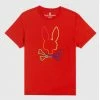 Psycho Bunny (red Spice Mens Leo Bunny T-shirt)