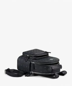 Mcm (small Black Star In Visetos Backpack) New Arrivals