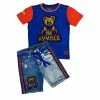 New Arrivals Elite Denim (kids Blue/orange “be Humble Short Set)