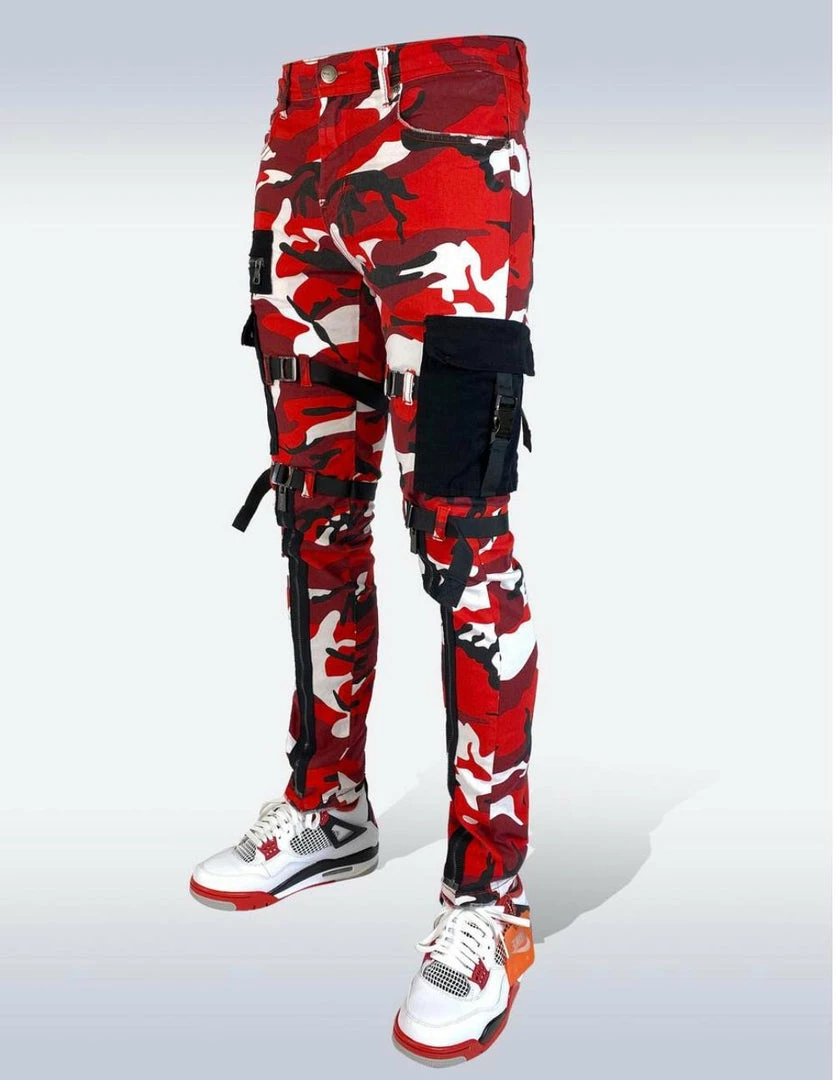 Preme Denim (red Camouflage Cargo Zip Jean) New Arrivals 4 Preme Denim (red Camouflage Cargo Zip Jean) New Arrivals