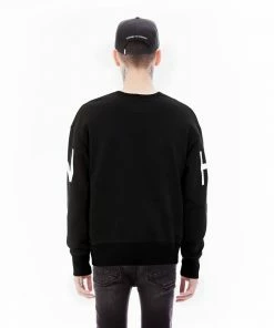 Hvman (black Crewneck Sweater) New Arrivals