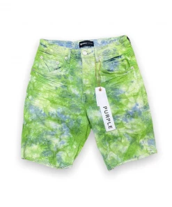 Purple Brand (bleach Green Tie Dye Short)