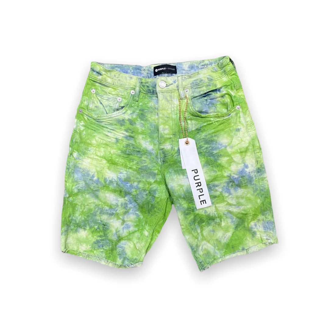 Purple Brand (bleach Green Tie Dye Short) 3 Purple Brand (bleach Green Tie Dye Short)