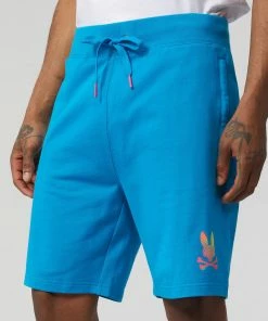 Psycho Bunny (mens Seaport Blue Hindes Sweat Short) New Arrivals