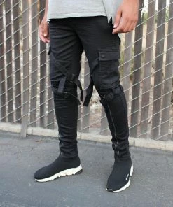 Reelistik Nyc (jet Black Cargo Zip Jean)