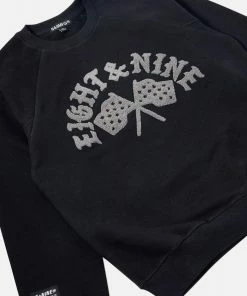 Eight & Nine Eight Nine (black & Flash Crewneck Sweatshirt) New Arrivals
