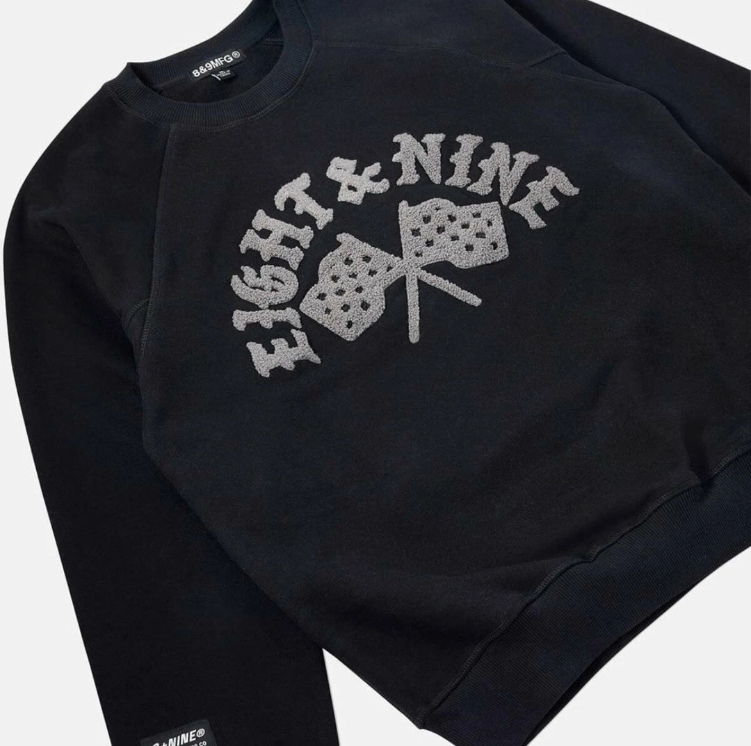 Eight & Nine Eight Nine (black & Flash Crewneck Sweatshirt) New Arrivals 4 Eight & Nine Eight Nine (black & Flash Crewneck Sweatshirt) New Arrivals