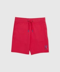 New Arrivals Psycho Bunny ( Mens Bright Fuschia Hindes Sweat Short)